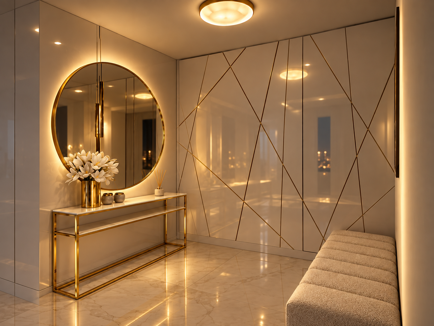 Golden Arrival – előszoba, esti fény